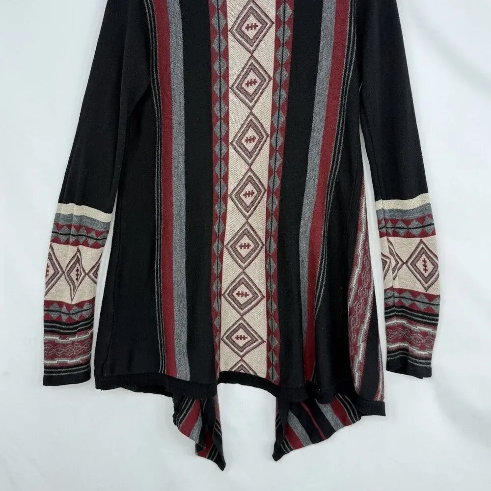 Vtg Daytrip Women’s Cardigan Small Southwestern Sweater Open Front Cozy Knit